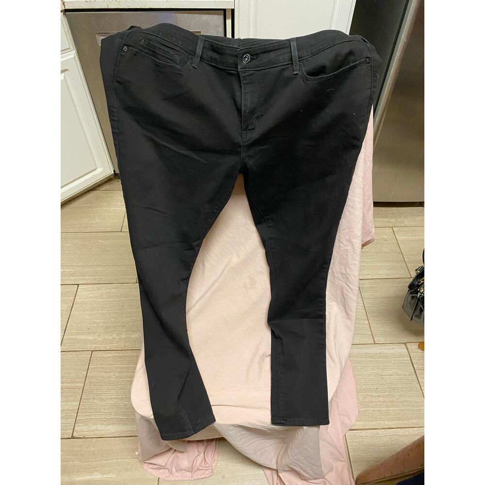 Signature Levis Strauss Jeans Women’s 20M Black Low Rise Jegging Stretch Denim
